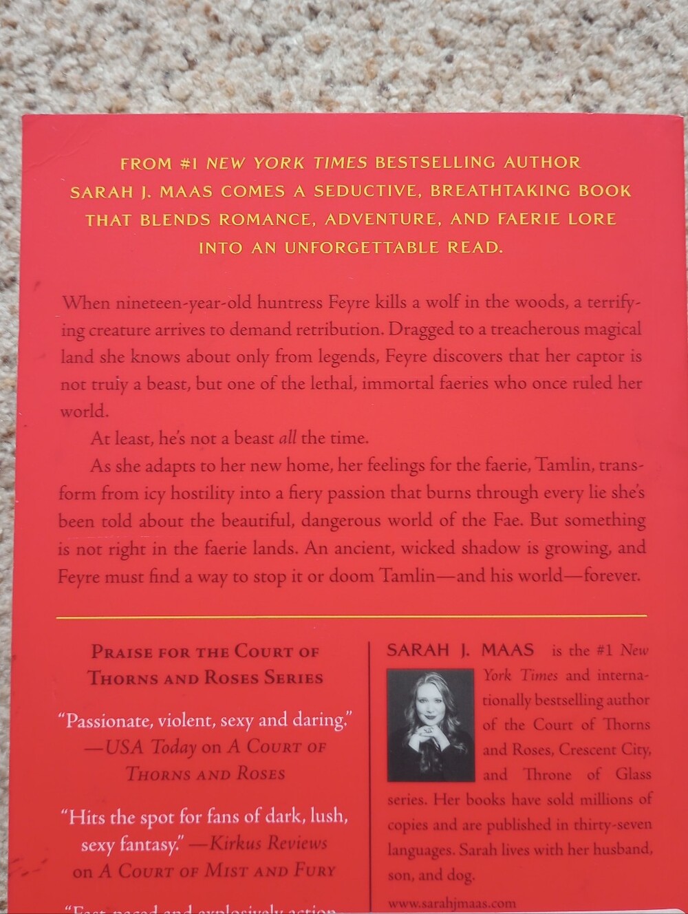 A Court Of Thorns And Roses Sarah J. Maas Book Fantasy Romance - Picture 11 of 12